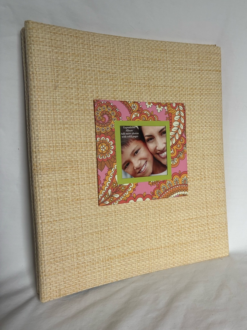 Hallmark Expandable Woven Postbound Photo Album Paisley Cover